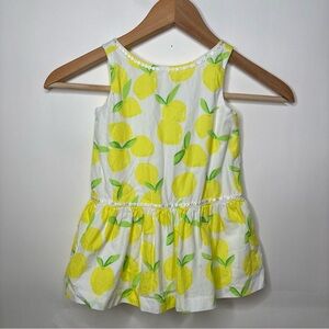 Janie and Jack Baby Lemon Print Dress size 18 to 24 months